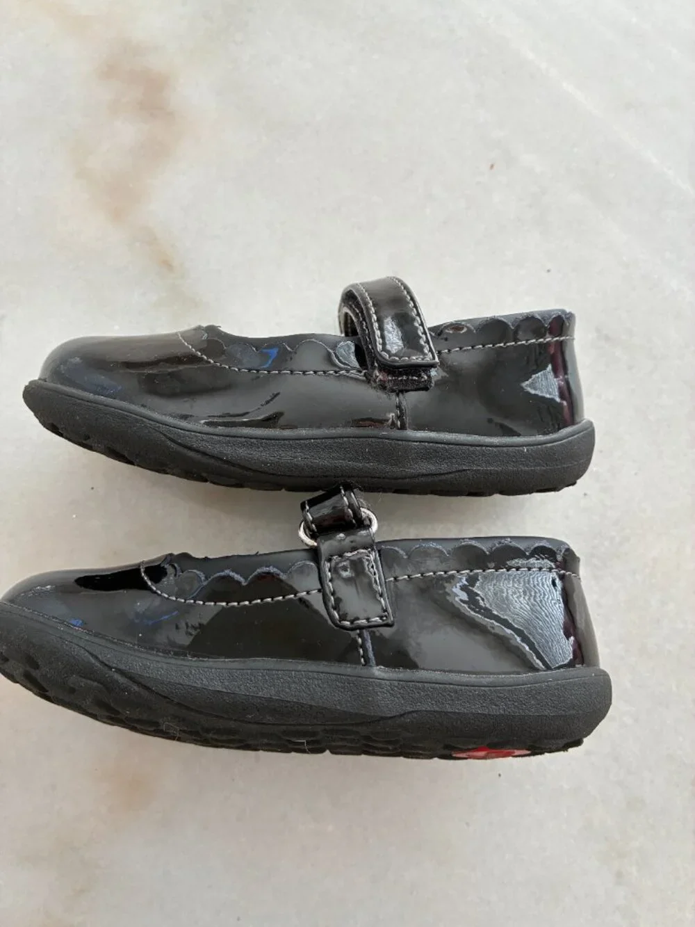 See Kai Run Jane II Black Patent Leather Mary Jane Shoes Size 8